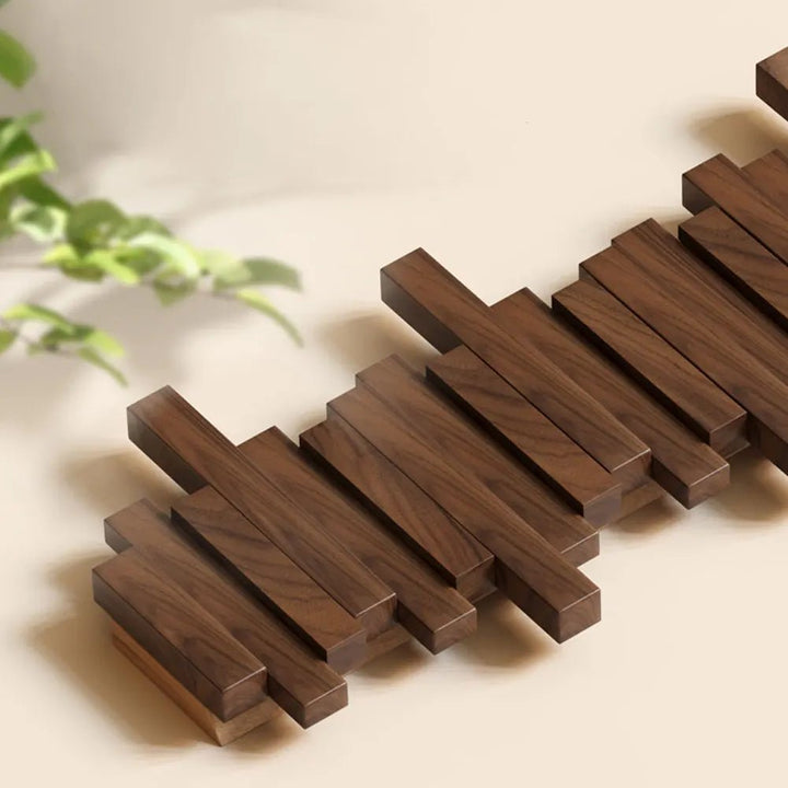 WoodFlex - Stijlvolle houten kledingkast met flexibele magnetische haken 7
