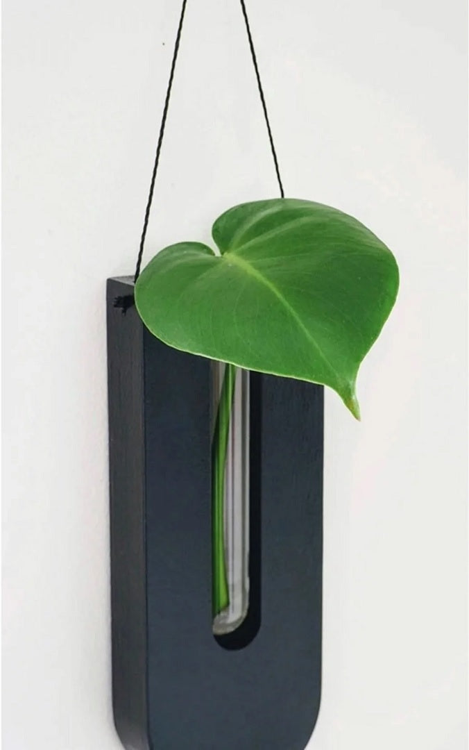 WoodFlora | Set Rustieke Creatieve Houten Muurbloemenhouders - voor Kamerplanten 3