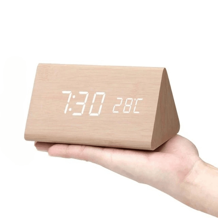 WoodSense | LED-Holzuhr mit Sprachsteuerung &amp; Anpassbarer Helligkeit | Stilvolles Design für Komfort 11