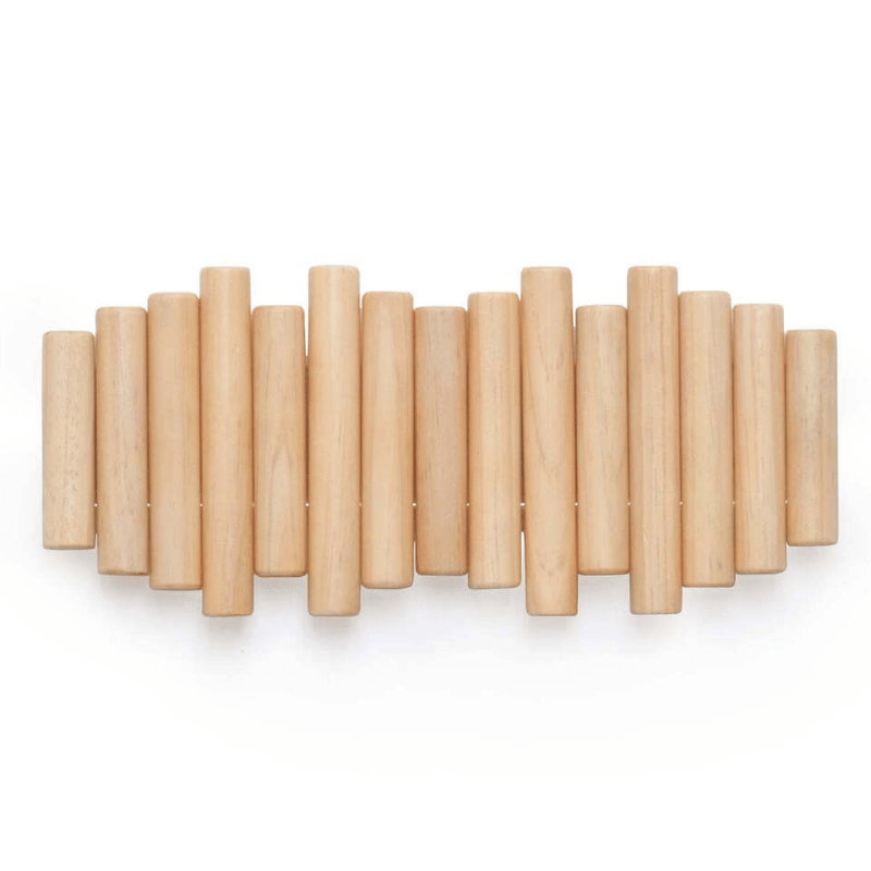 Woodrobe | Handgemaakt houten kledingrek - Scandinavisch ontwerp, wandgarderobe 3