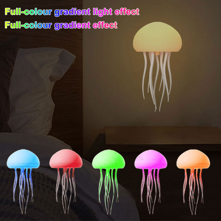 Candeeiro de Mesa LED com Design de Medusas – Luz Decorativa com Mudança de Cor