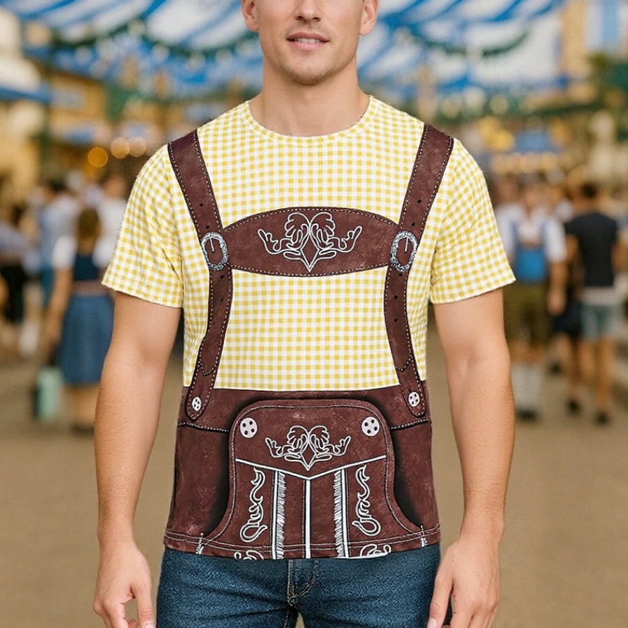 Bavaro – Samarreta amb estampat de Lederhosen – El teu outfit per a festa de la cervesa i Oktoberfest
