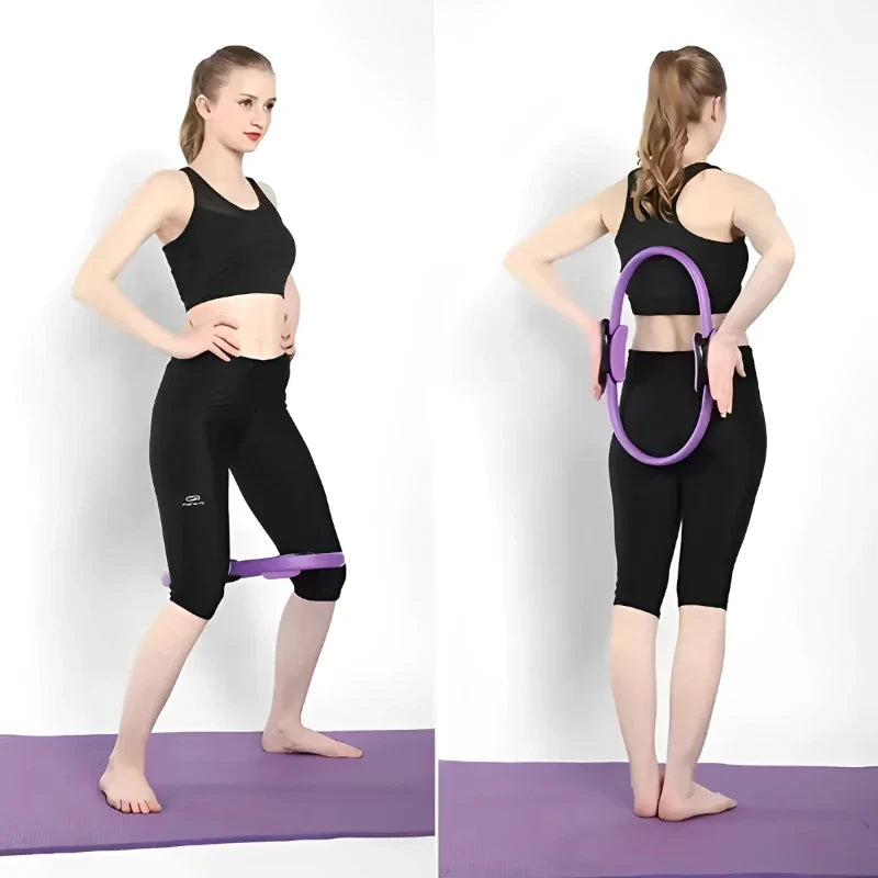 Fitura – Anel de Pilates com pegas antiderrapantes – fitness em casa para mulheres