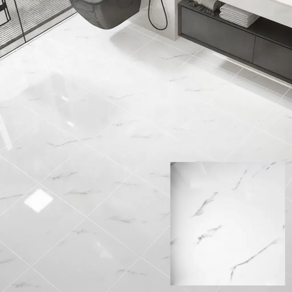 Zelfklevende PVC-vloertegels, set van 10 – 30 × 30 cm, marmerlook, voor keuken en badkamer 3