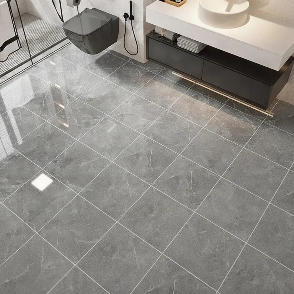 Zelfklevende PVC-vloertegels, set van 10 – 30 × 30 cm, marmerlook, voor keuken en badkamer 5
