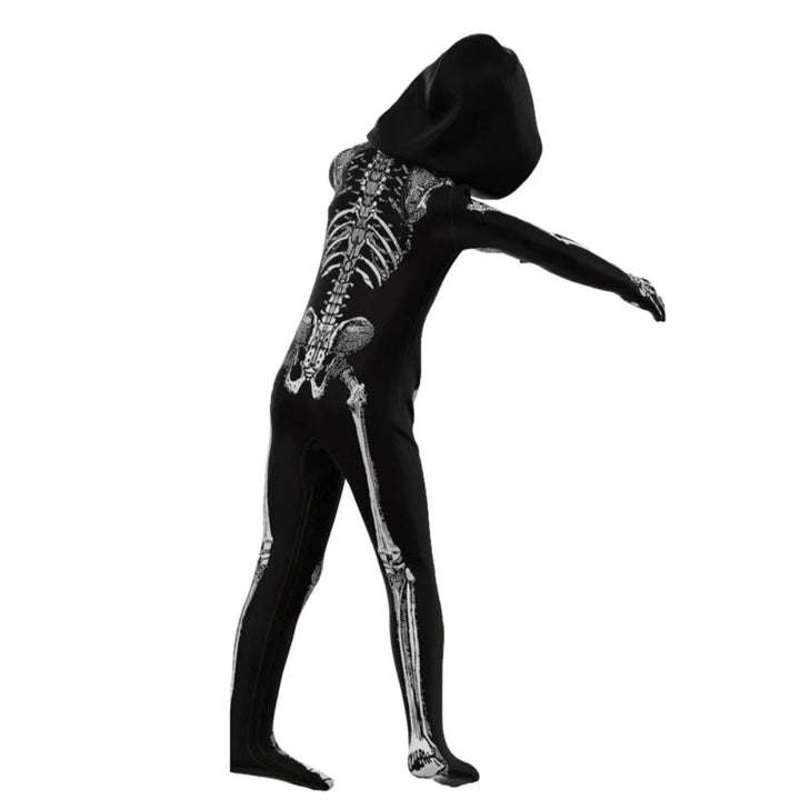 Zombie Skedel Jumpsuit Kinderen Halloween Kostuum 3