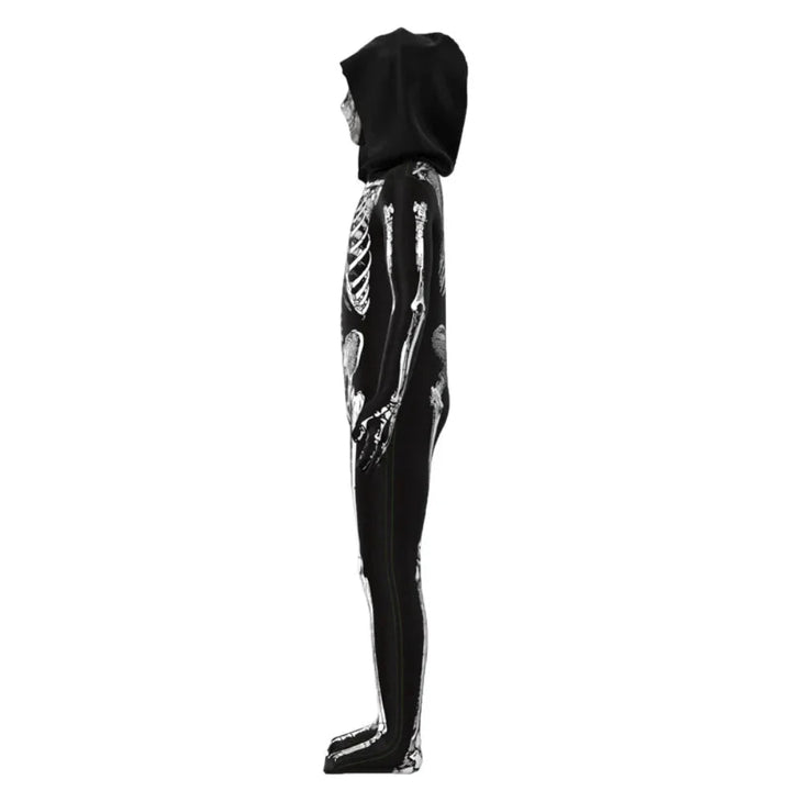 Zombie Skedel Jumpsuit Kinderen Halloween Kostuum 4