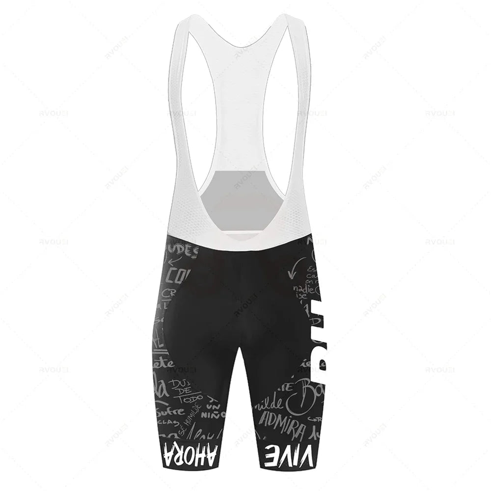 Zomer Fietskleding Set voor Heren met Ademend Shirt en Bib Shorts 13