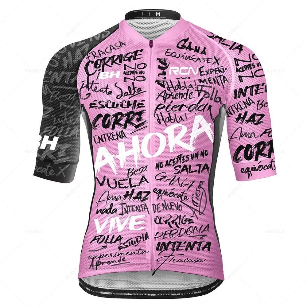 Zomer Fietskleding Set voor Heren met Ademend Shirt en Bib Shorts 14