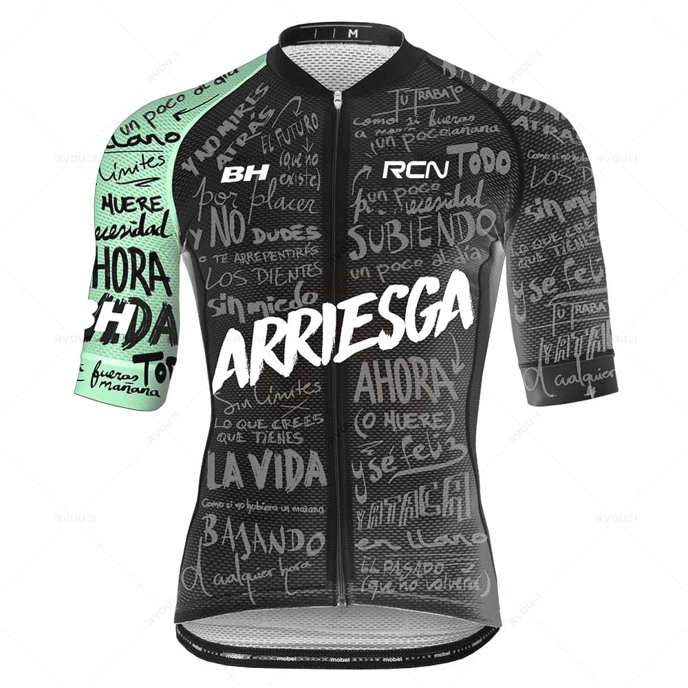 Zomer Fietskleding Set voor Heren met Ademend Shirt en Bib Shorts 6