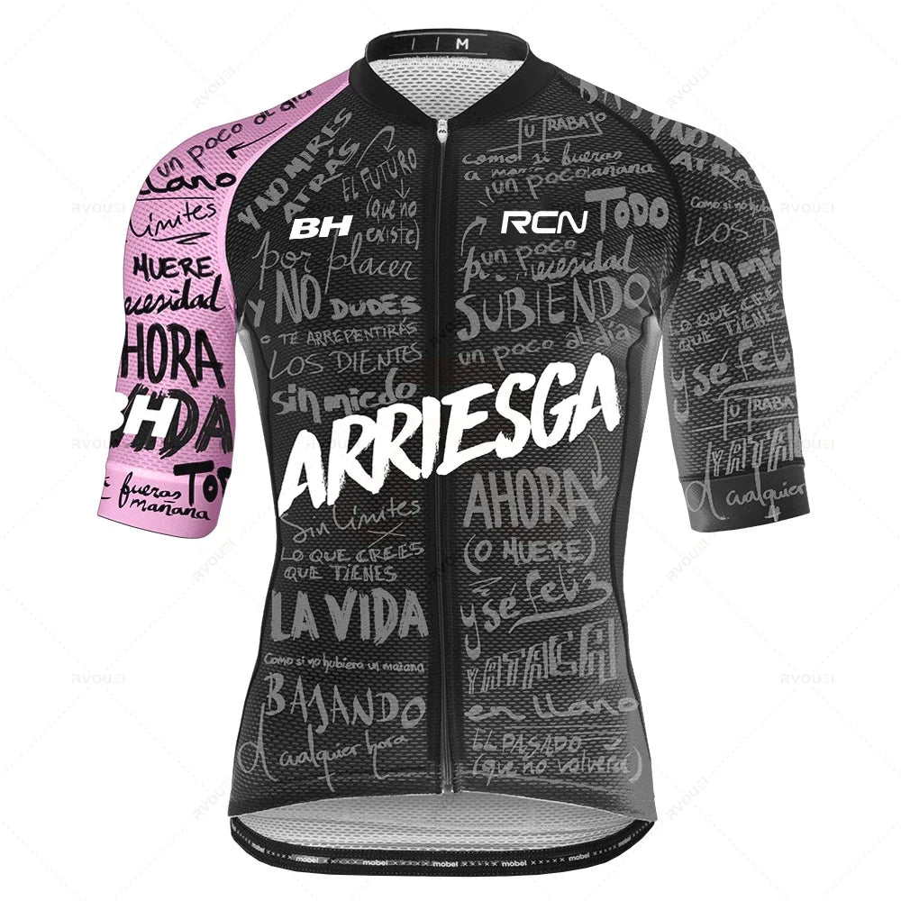 Zomer Fietskleding Set voor Heren met Ademend Shirt en Bib Shorts 9