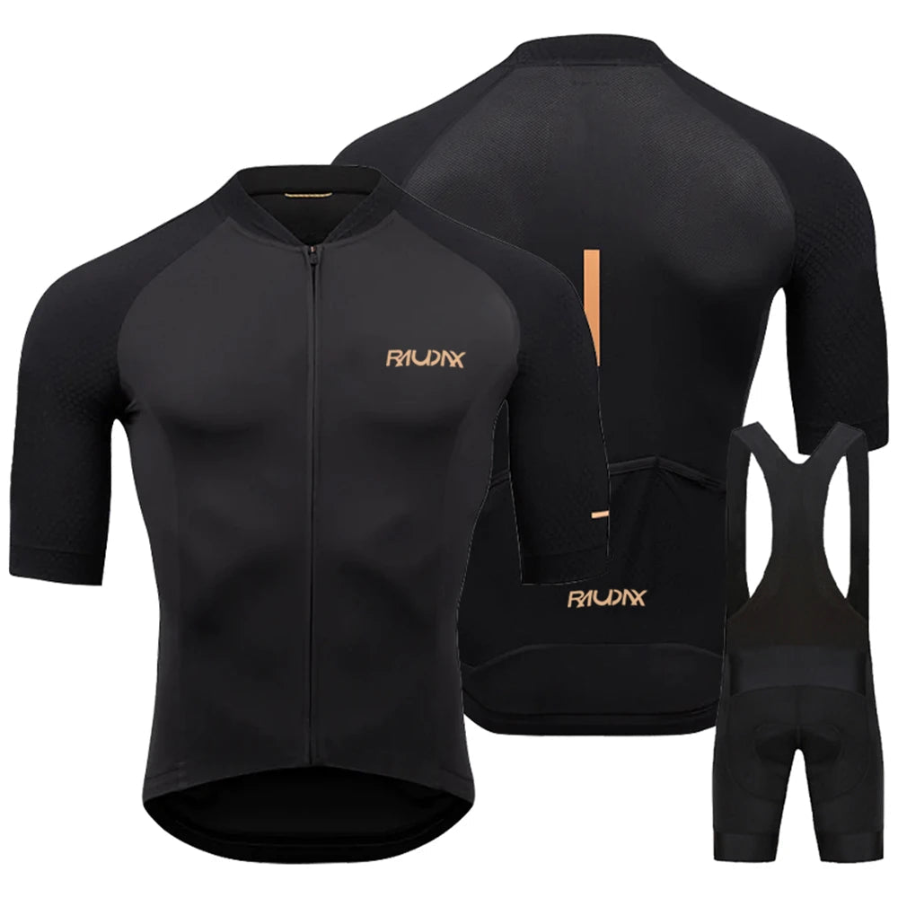 Zomer Korte Mouw Wielertrui Set voor Mannen, Ademend en Comfortabel, 19D Gelpad 1