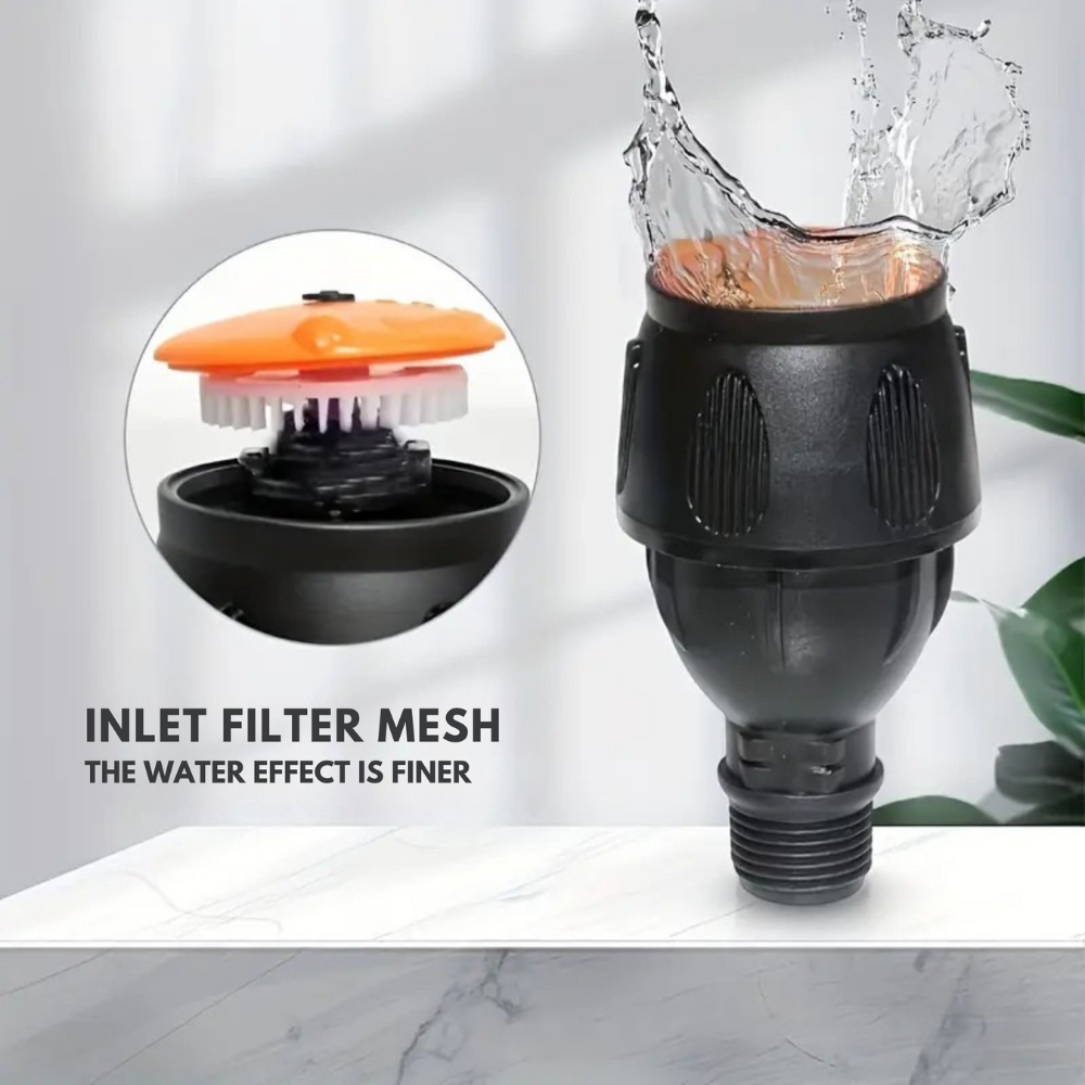 Florava Arroseur de jardin – Trépied en acier inoxydable pivotant à 360° pour pelouses