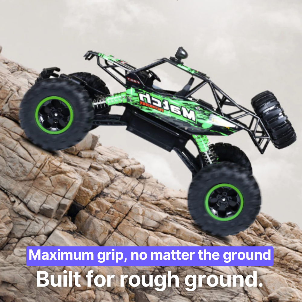 Coche RC Offroad 4x4 – Amortiguador, 2,4 GHz, Alcance 50m