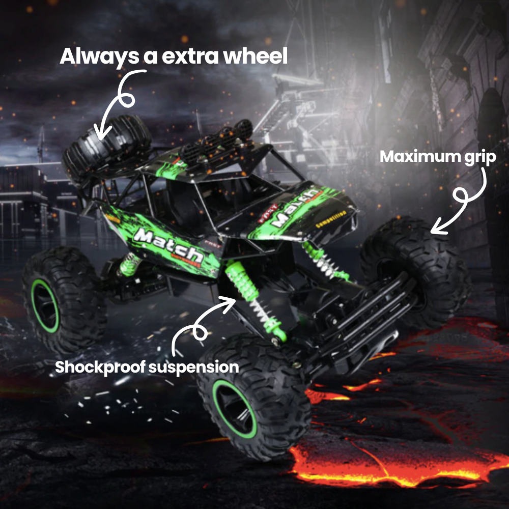 Coche RC Offroad 4x4 – Amortiguador, 2,4 GHz, Alcance 50m