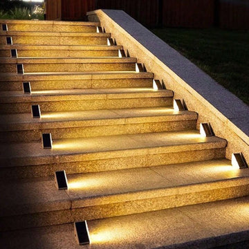 Solura – Lámpara de escalera con energía solar, sensor y luz LED impermeable
