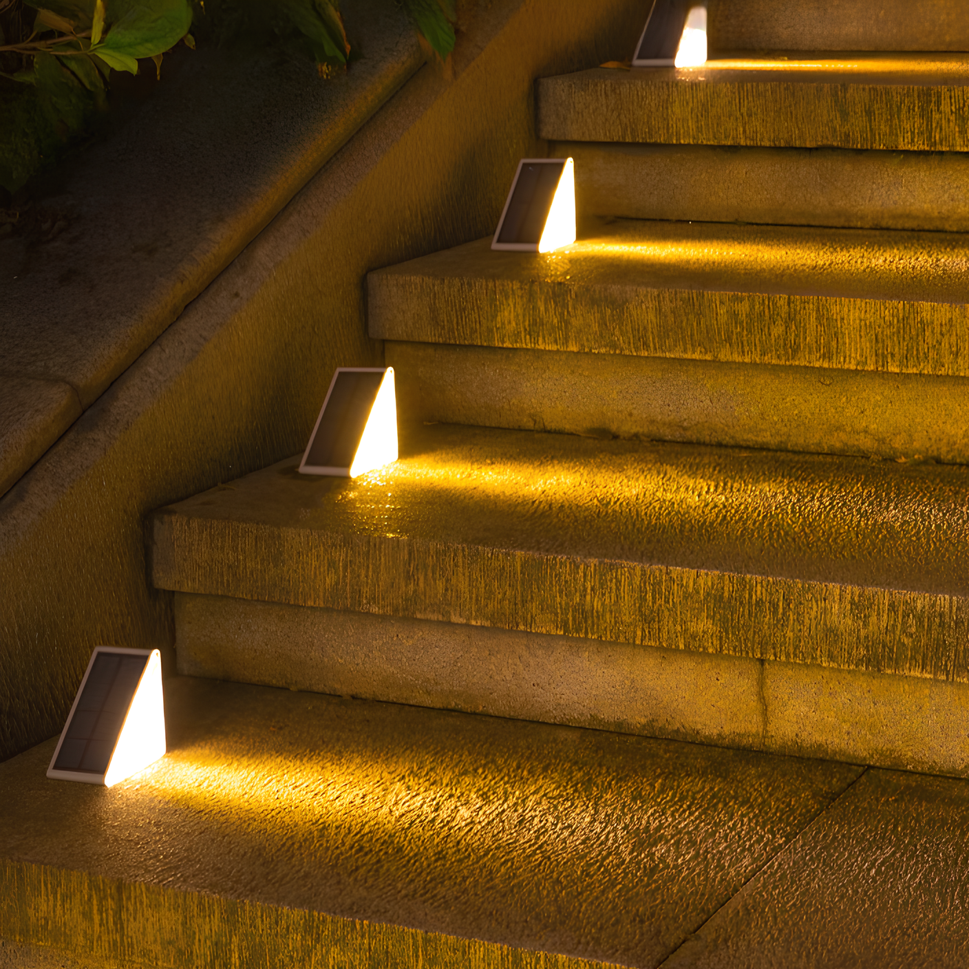 Solura – Lámpara de escalera con energía solar, sensor y luz LED impermeable