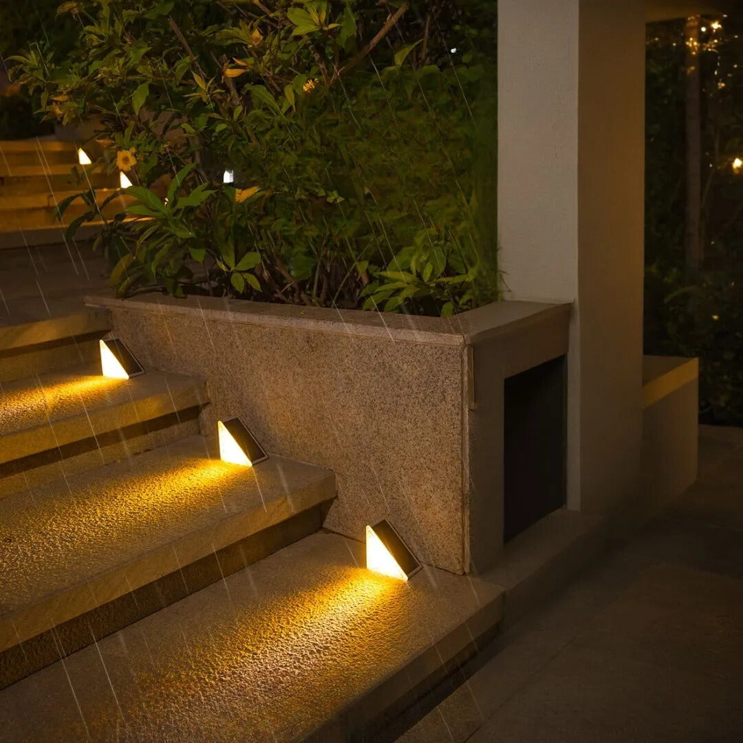 Solura – Lámpara de escalera con energía solar, sensor y luz LED impermeable