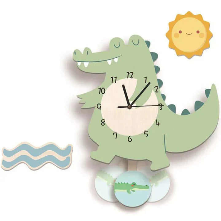 ZooTick | Kleurrijke Diermotieven, Stil Zonder Tikkend Geluid, Educatieve Decoratieve Klok voor Kinderkamers 0