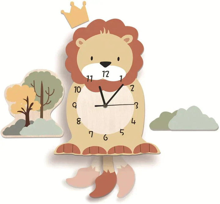 ZooTick | Kleurrijke Diermotieven, Stil Zonder Tikkend Geluid, Educatieve Decoratieve Klok voor Kinderkamers 5