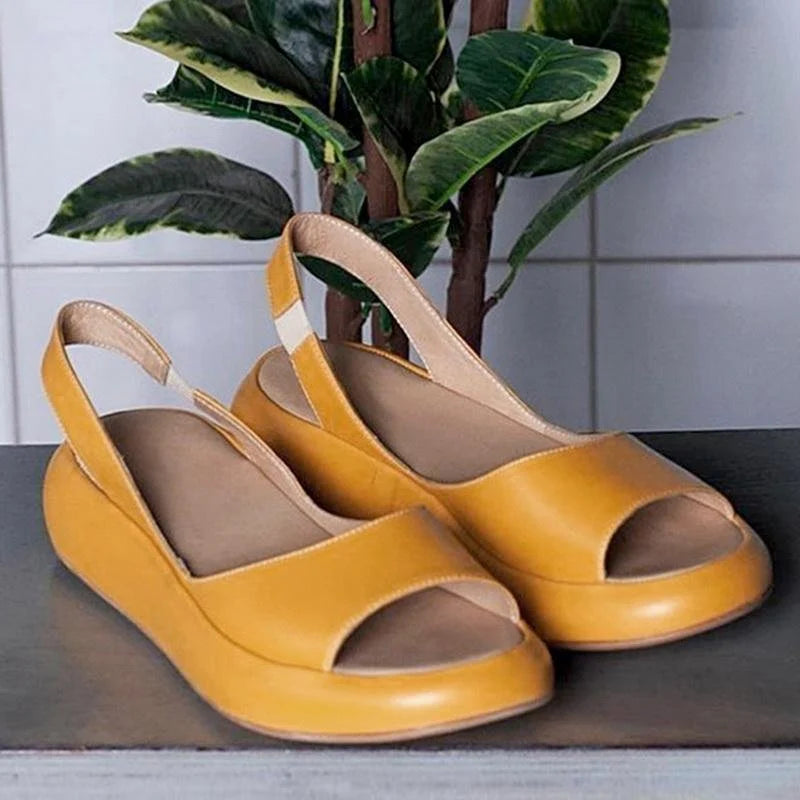 Zwarte Dames Sandalen met Voetbed en Lage Hak - Ademend en Lichtgewicht 7