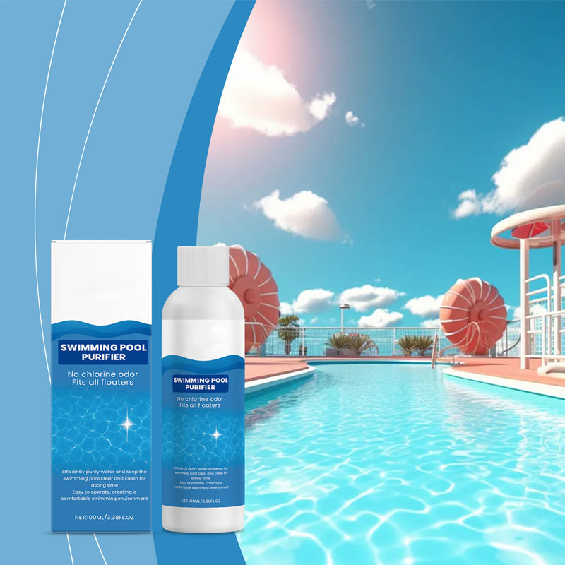Zwembad Onderhoudsvloeistof 100 ml Chloorvrij voor Kristalhelder Water en Algenbestrijding | Geschikt voor Opblaasbaar Zwembad Jacuzzi Hottub Bubbelbad | Sansoti 1