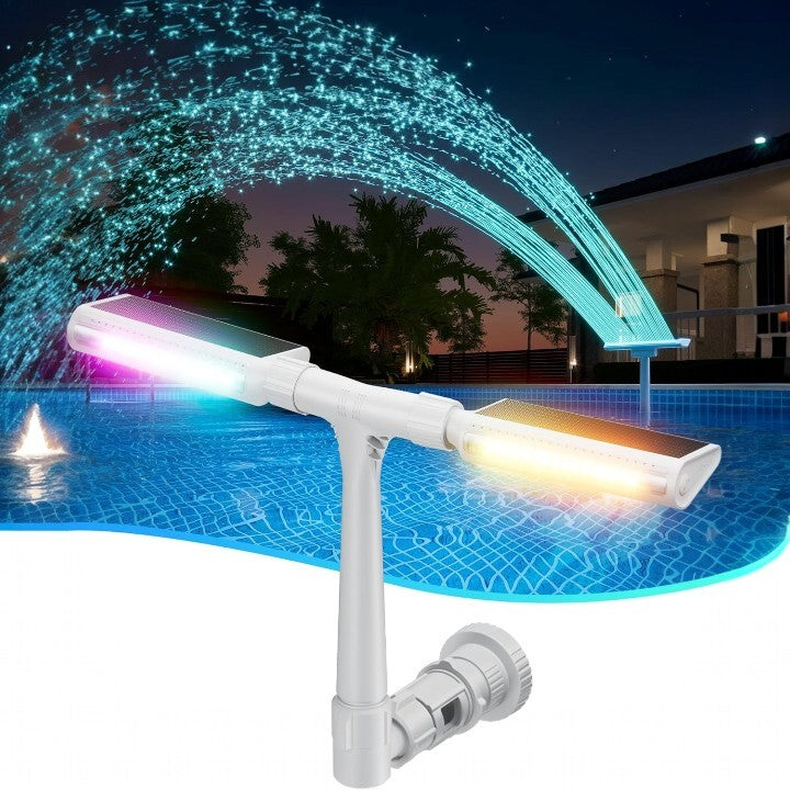 Zwembad Solar Fontein met RGB LED Verlichting voor Opblaasbaar Zwembad | Sansoti 0