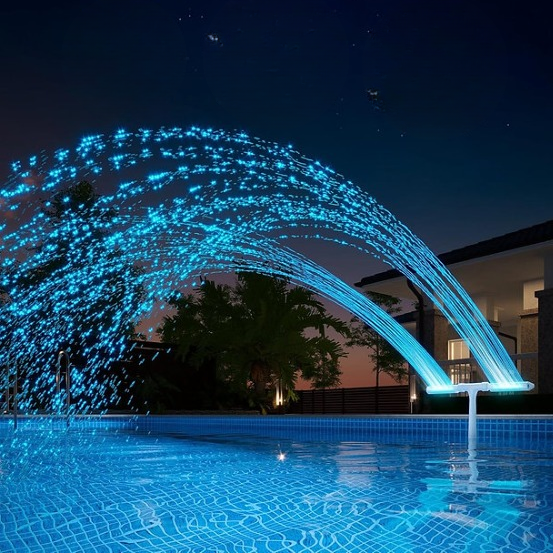 Zwembad Solar Fontein met RGB LED Verlichting voor Opblaasbaar Zwembad | Sansoti 2