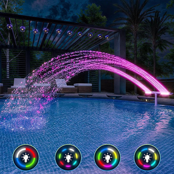 Zwembad Solar Fontein met RGB LED Verlichting voor Opblaasbaar Zwembad | Sansoti 4