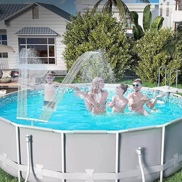 Zwembad Solar Fontein met RGB LED Verlichting voor Opblaasbaar Zwembad | Sansoti 6