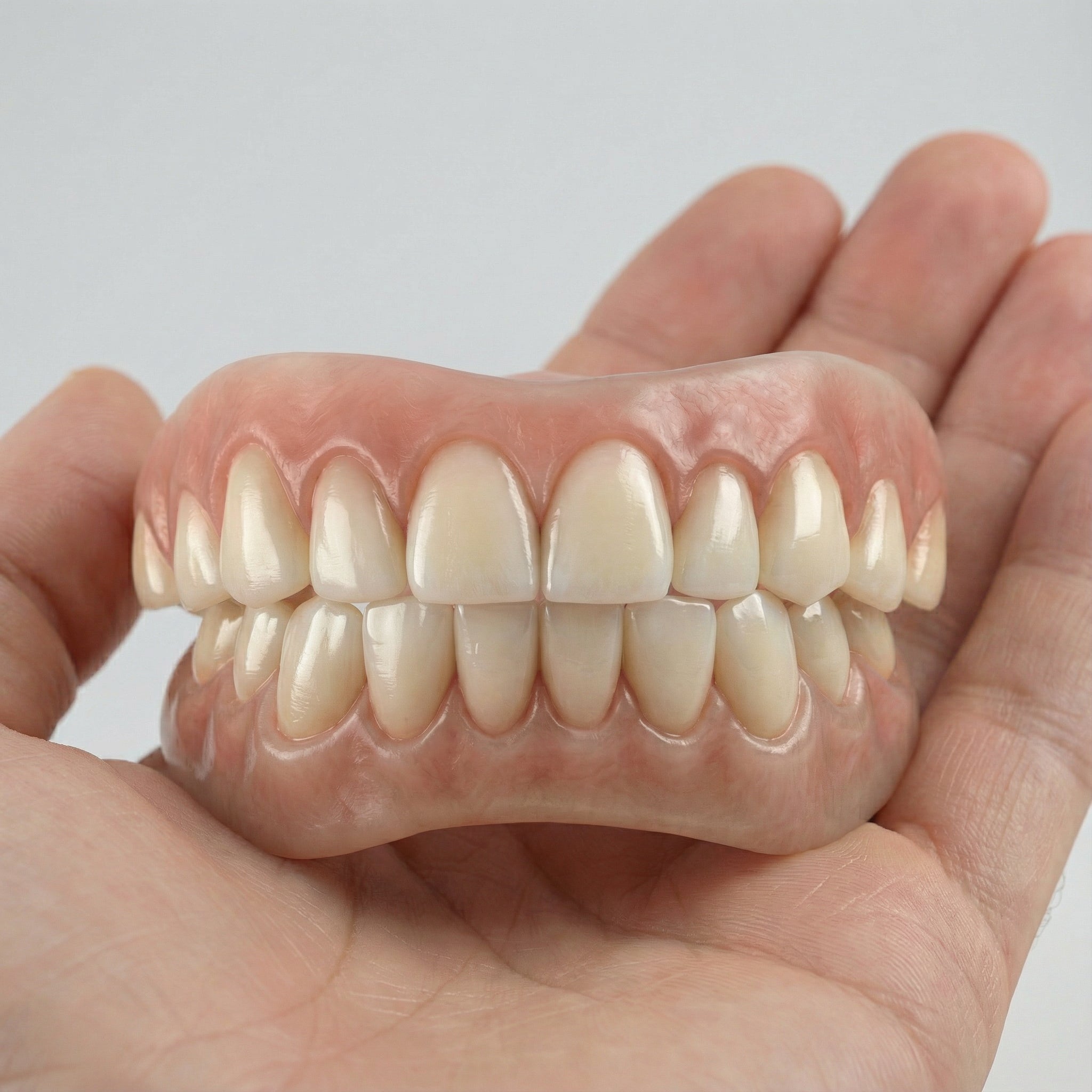 SmileLine Kit de Silicona para Próteses Dentais – Conxunto de dentadura flexible para adultos con axuste natural e confort