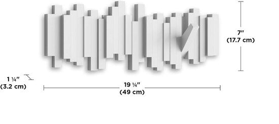 Kapstok met Magnetische Klapbare Haken en Houten Opties Vestragear