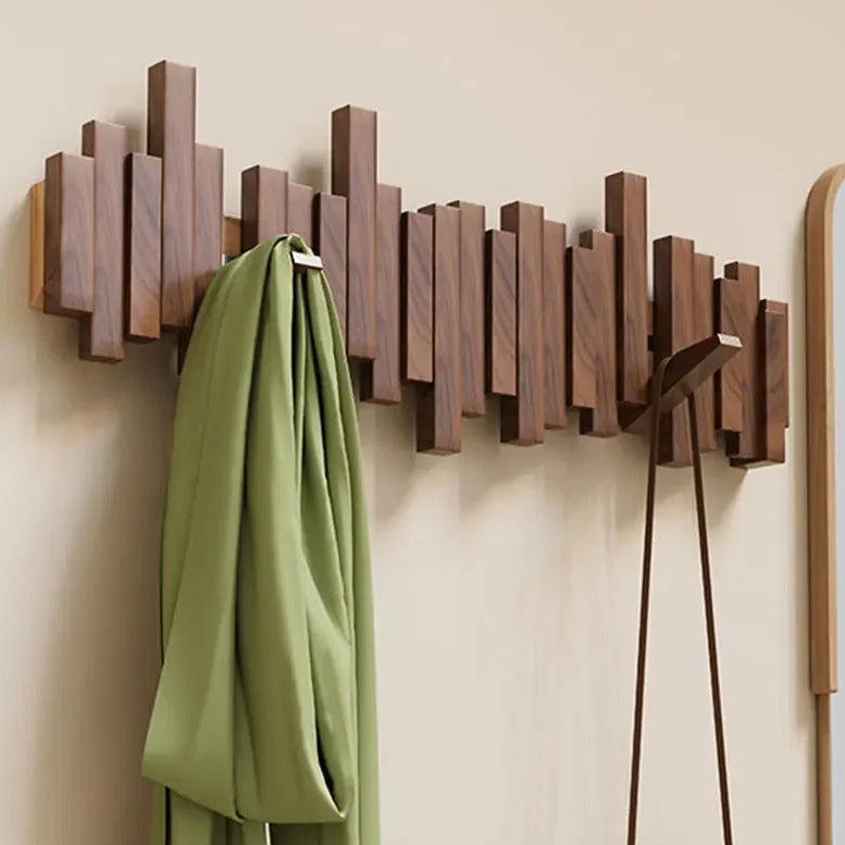 Kapstok met Magnetische Klapbare Haken en Houten Opties Vestragear