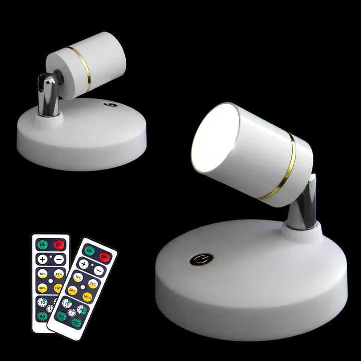 LumaSpot Draadloze LED-Spot – Verstelbare wandlamp met afstandsbediening &amp; dimfunctie
