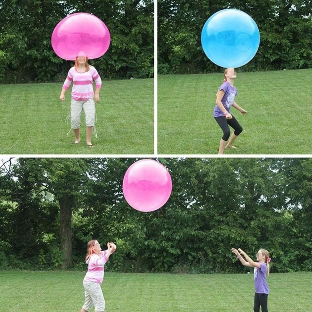 FlexiBall Ballon de jeu gonflable – Résistant à l'usure et doux pour intérieur et extérieur