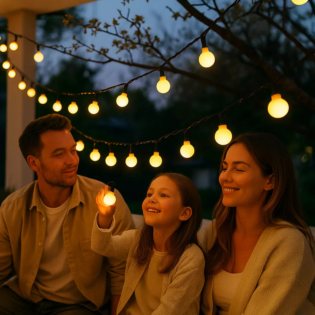 Solaro – Guirnalda solar de luces 10m con iluminación exterior LED colorida IP65