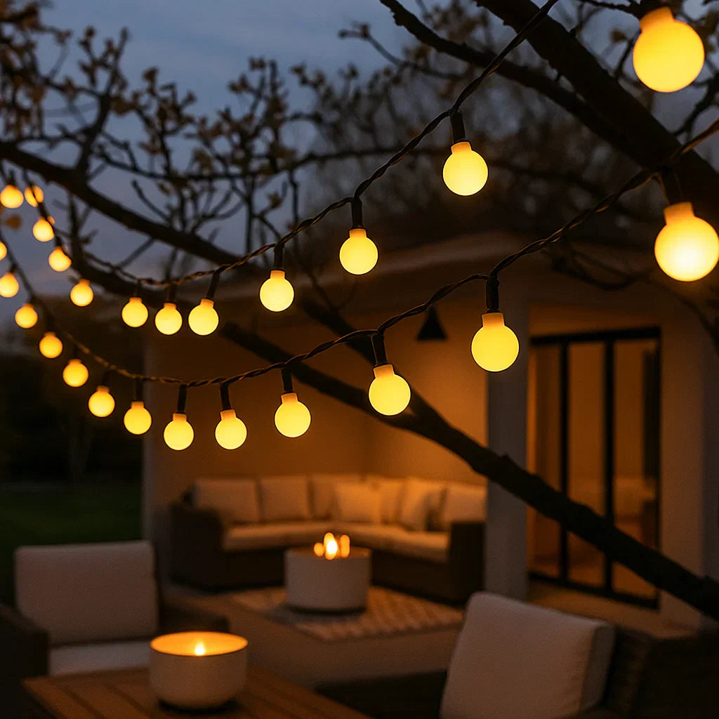 Solaro – Guirnalda solar de luces 10m con iluminación exterior LED colorida IP65
