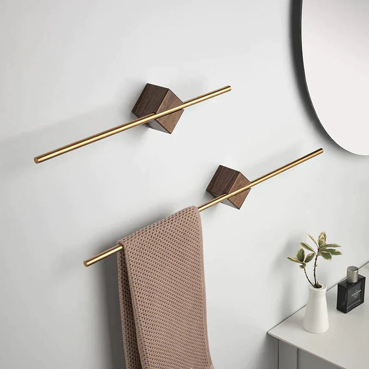 Houten handdoekhouder – Minimalistisch wanddesign, stevig &amp; ruimtebesparend