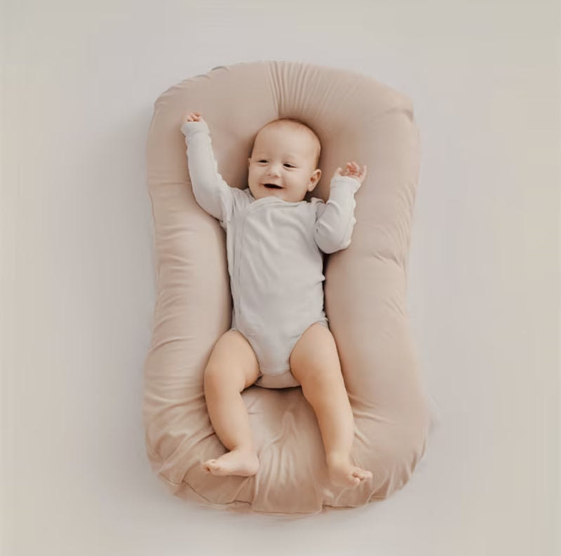 Nuvino – Baby hoofdkussen zacht & ademend – ondersteuning hoofd & nek