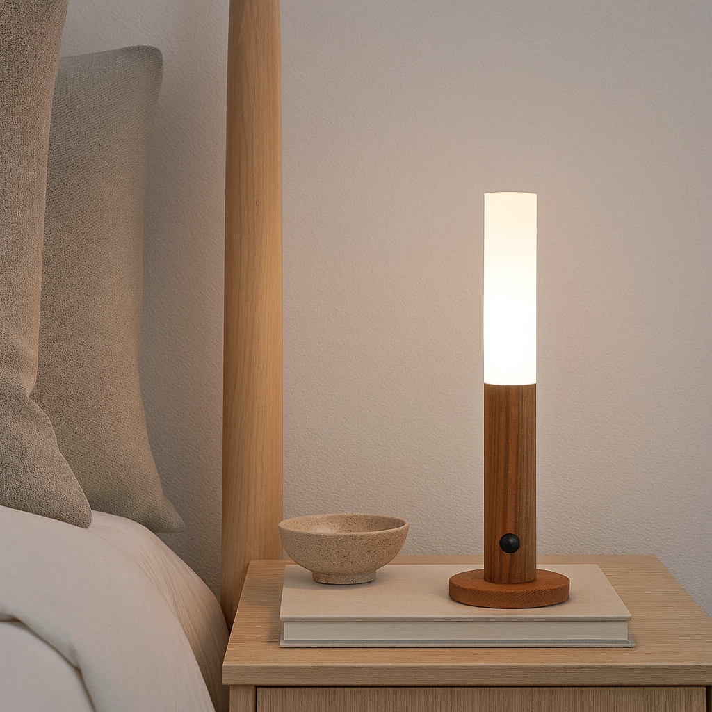 Lumora Lámpara de Pared Recargable – USB, Sensor de Movimiento y Luz LED Blanca Cálida