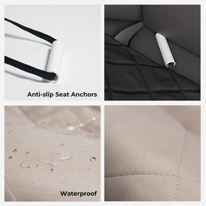 Auto hondenbed – Waterbestendige autostoelhoes met antislip &amp; veiligheidsriem