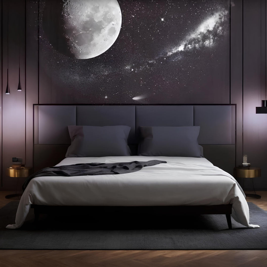 Lámpara proyector AstroGlow – Proyector de cielo estrellado con 19 patrones y luz LED relajante