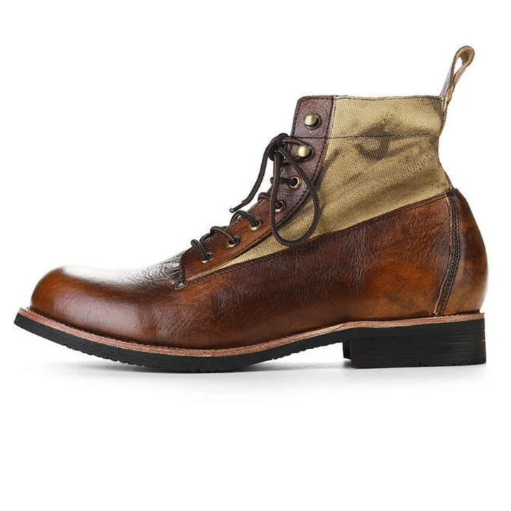 AlpenHeritage – Haferl Sneakers Bernard – Handgemaakte Retro Enkellaarsjes