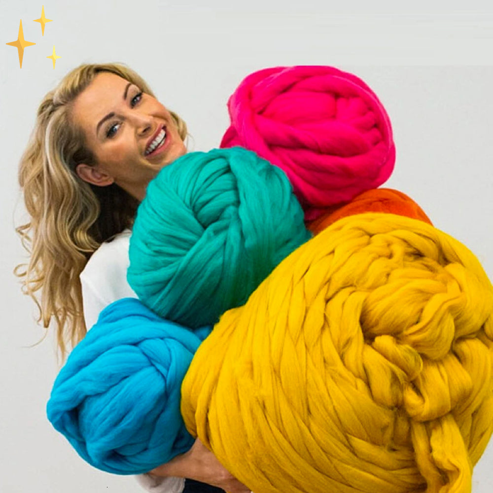 XXL Tejedor Grueso – Extra grueso, suave y perfecto para mantas y cobijas