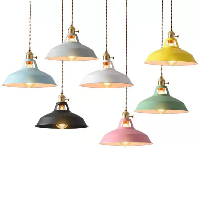 Lámpara colgante IronGlow – Lámpara metálica industrial con diseño retro y cadena ajustable