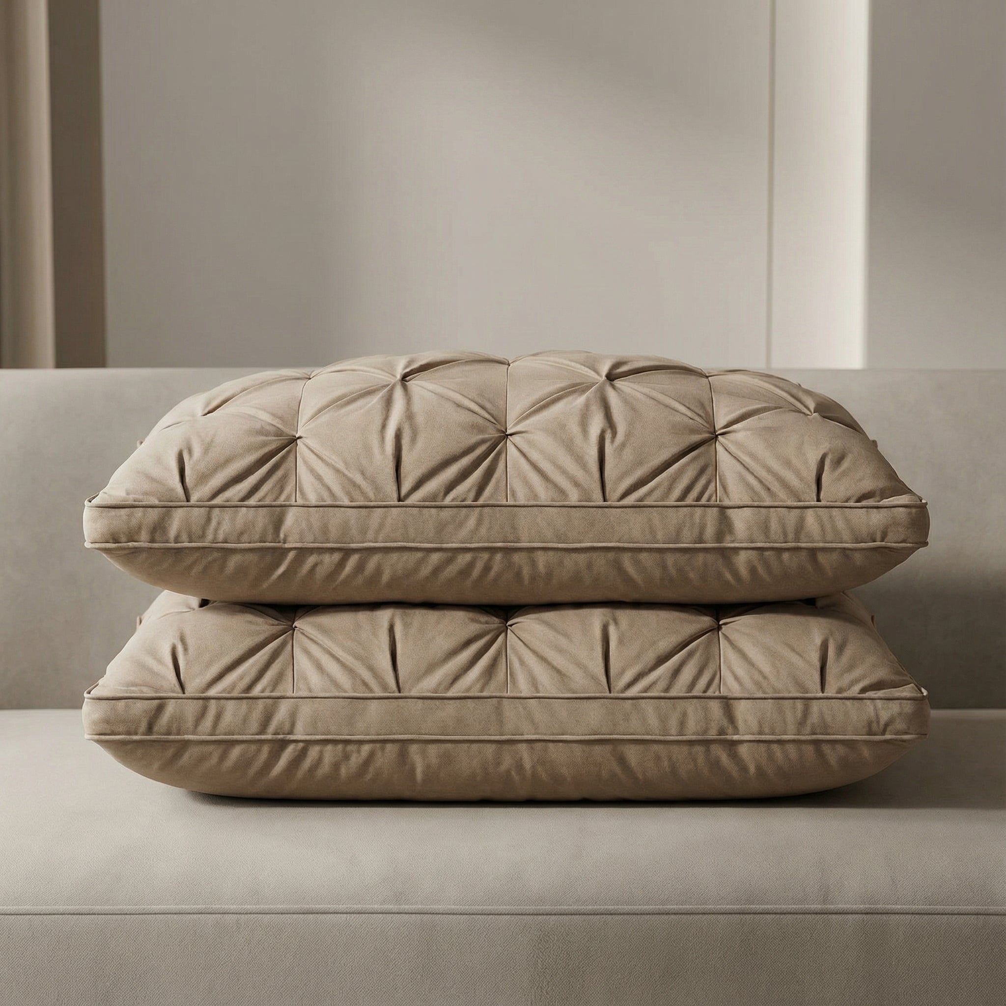 Dormelle – Almofada de pluma de ganso 100% – luxo e confort respirable para durmir