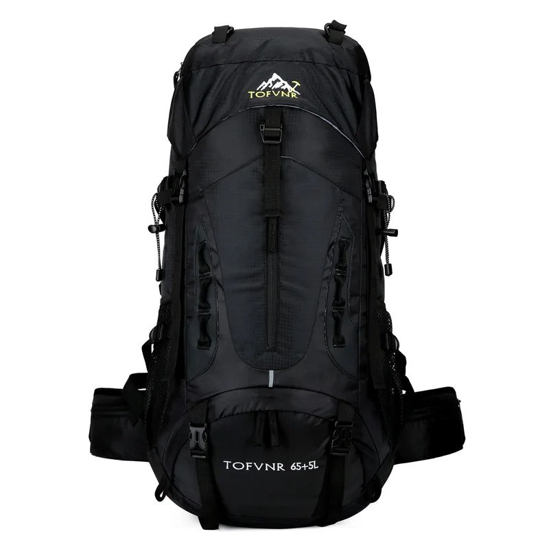 TrailForge 65L Waterdichte Rugzak – Duurzame Outdoor Rugzak met Comfort &amp; Grote Capaciteit
