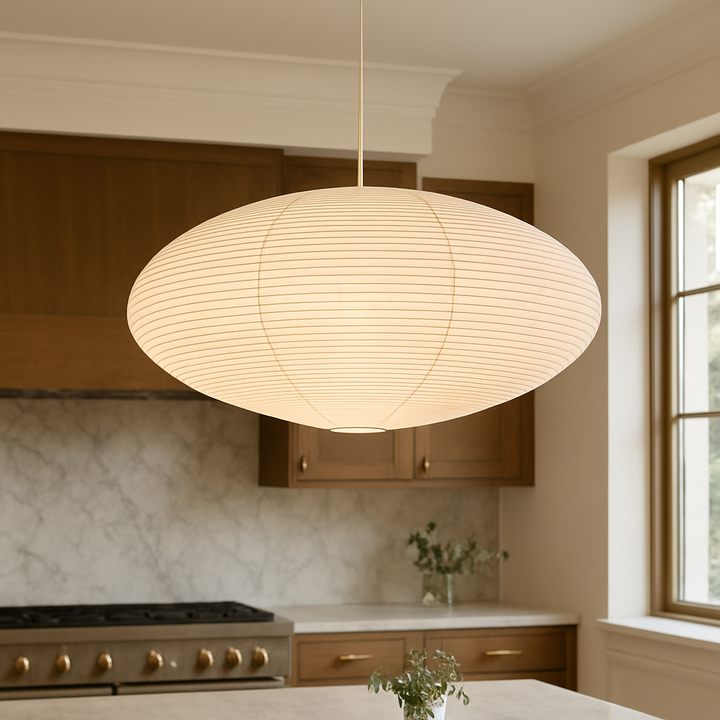 Papira Hanglamp – Handgemaakte Papieren Kap met Wabi-Sabi Design &amp; Warme Sfeerverlichting