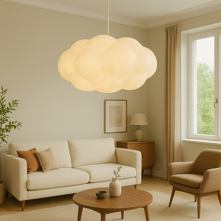 Nuvia Suspension – Design organique en forme de nuage avec éclairage LED doux et hauteur réglable