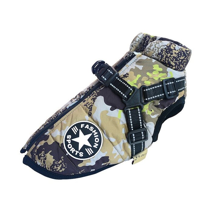 CozyBuddy Abric per a gossos – Abric d'hivern impermeable amb folre de polar reflectant i funció d'arnès